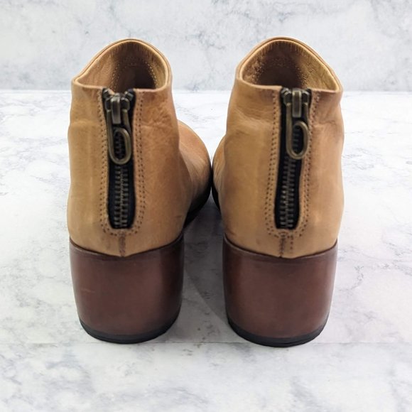 P. Monjo Curved Ankle Boot Todi Caramel Size 36.5 - Picture 5 of 9